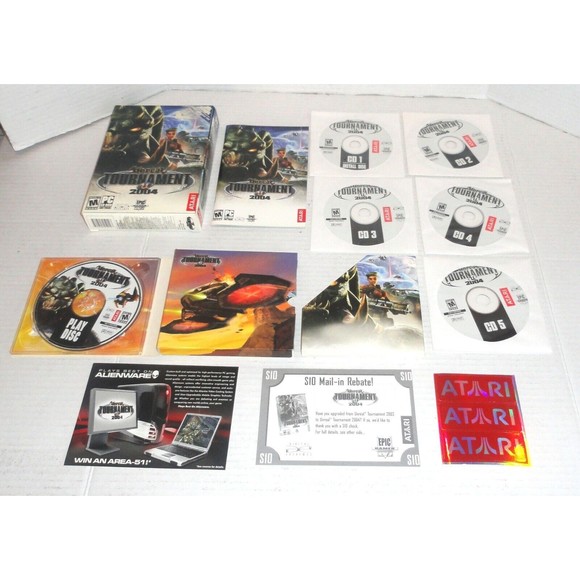 Unreal Tournament 2004 6-Disc PC Game with Install Key - Complete - Picture 1 of 7